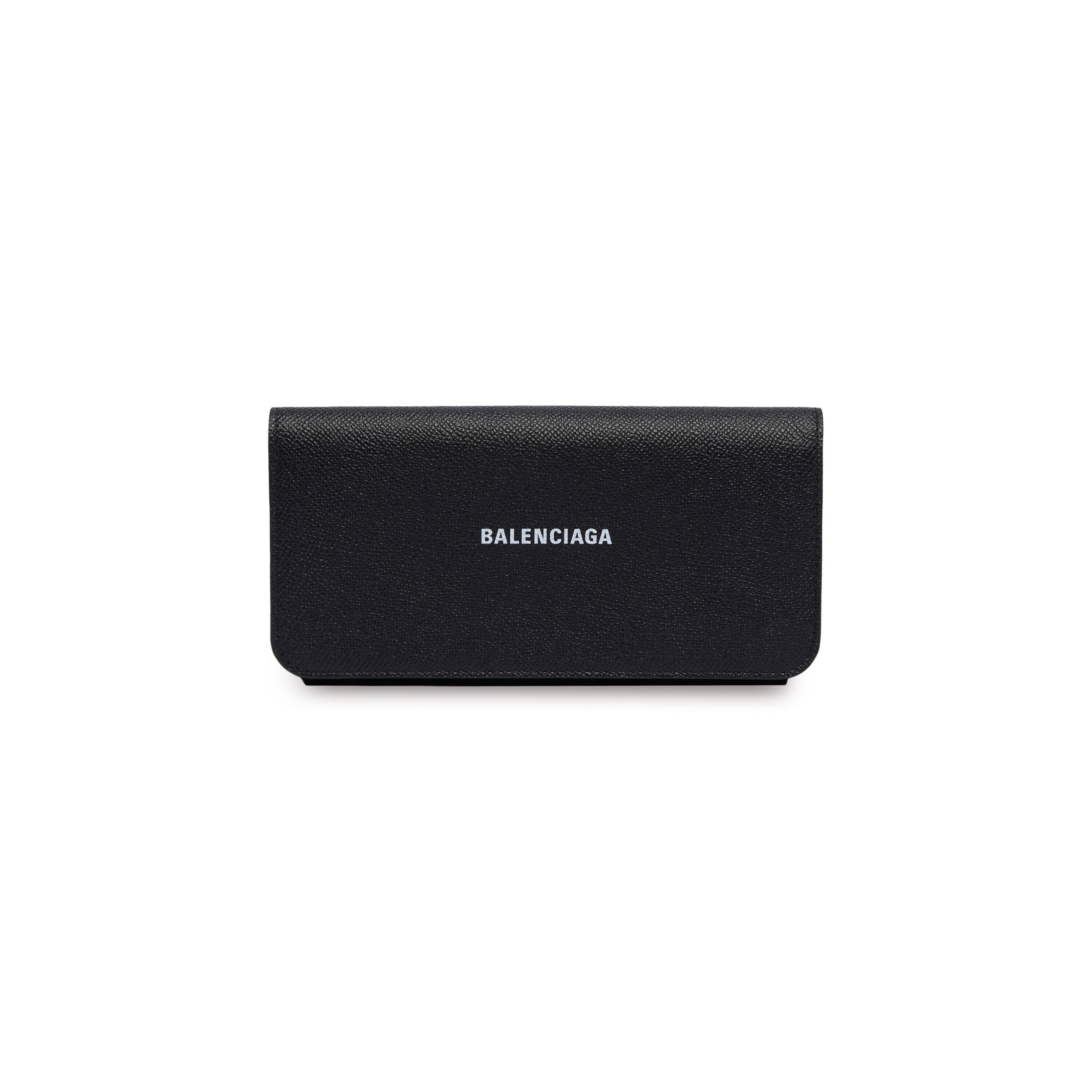 Women's Cash Thin Money Wallet in Black/white | Balenciaga US