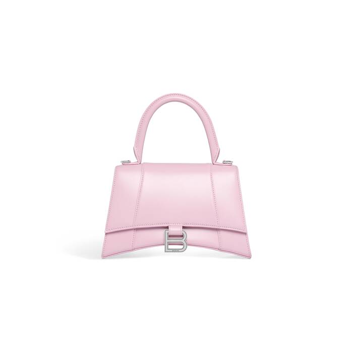 BALENCIAGA: Hourglass bag in leather - Beige  Balenciaga mini bag  5935461LRGM online at