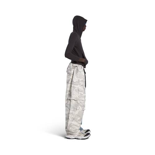 grayscale camo hybrid baggy pants