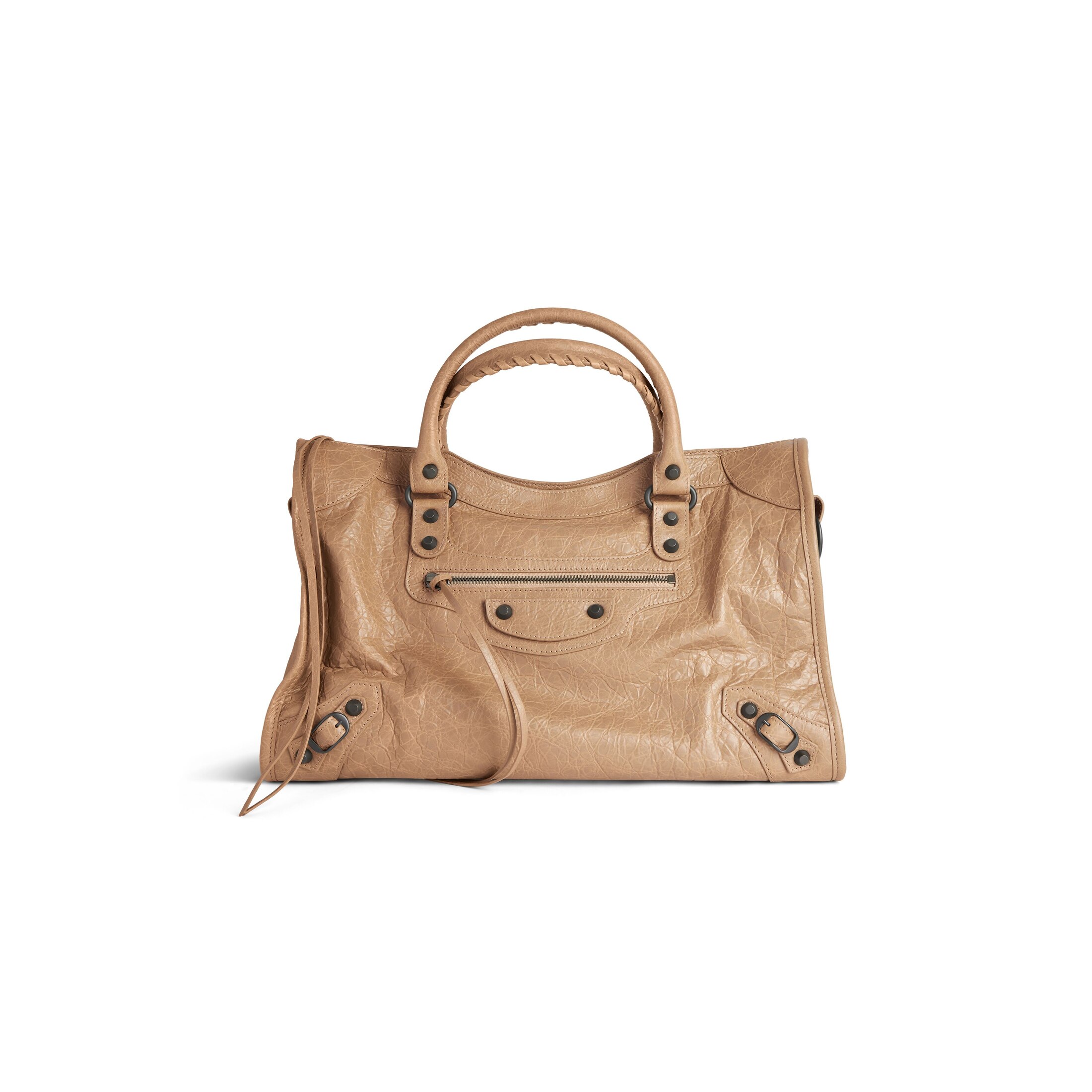 Balenciaga Bolso Le City Mediano - Beige - Mujer -Piel De Cordero