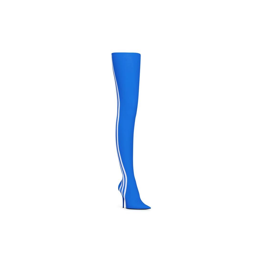 Women's Balenciaga / Adidas Knife 110mm Over-the-knee Boot in Blue