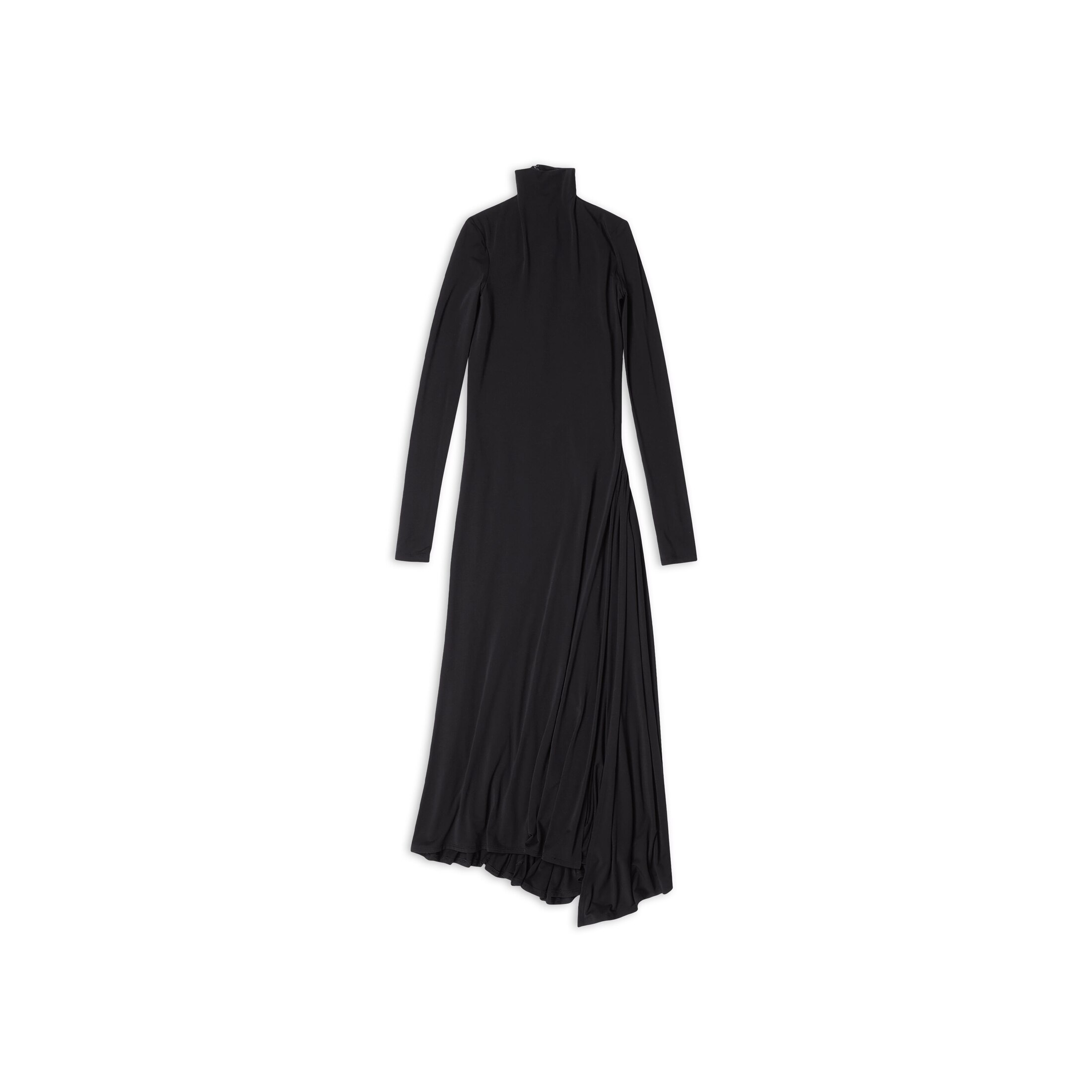 Balenciaga Abito Twisted Con Spacco - Nero - Donna - 40 - Modal & Elastane