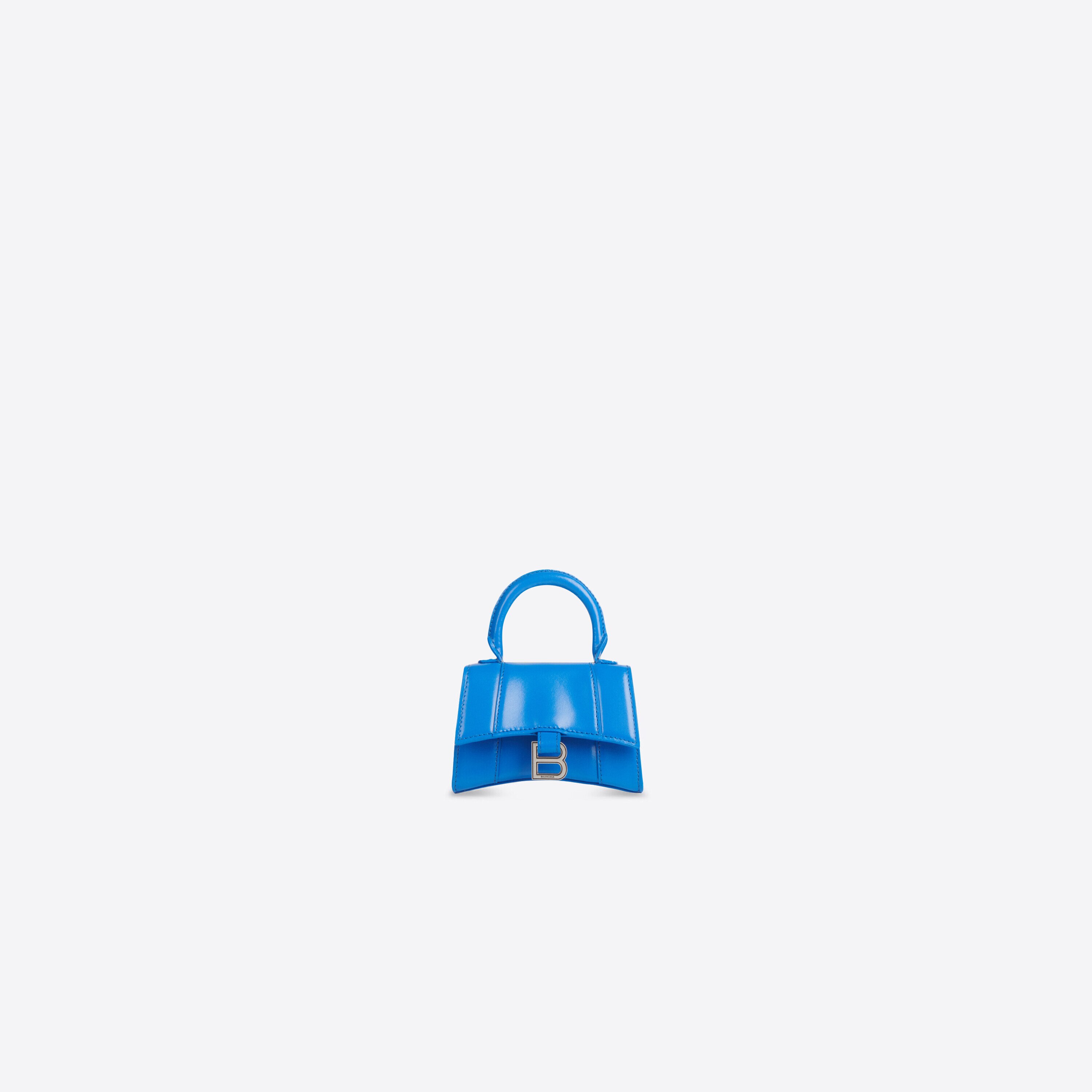 blue balenciaga hourglass bag