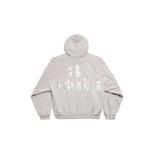 new tape type hoodie oversized