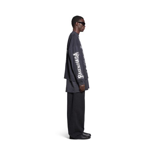diy metal long sleeve t-shirt medium fit