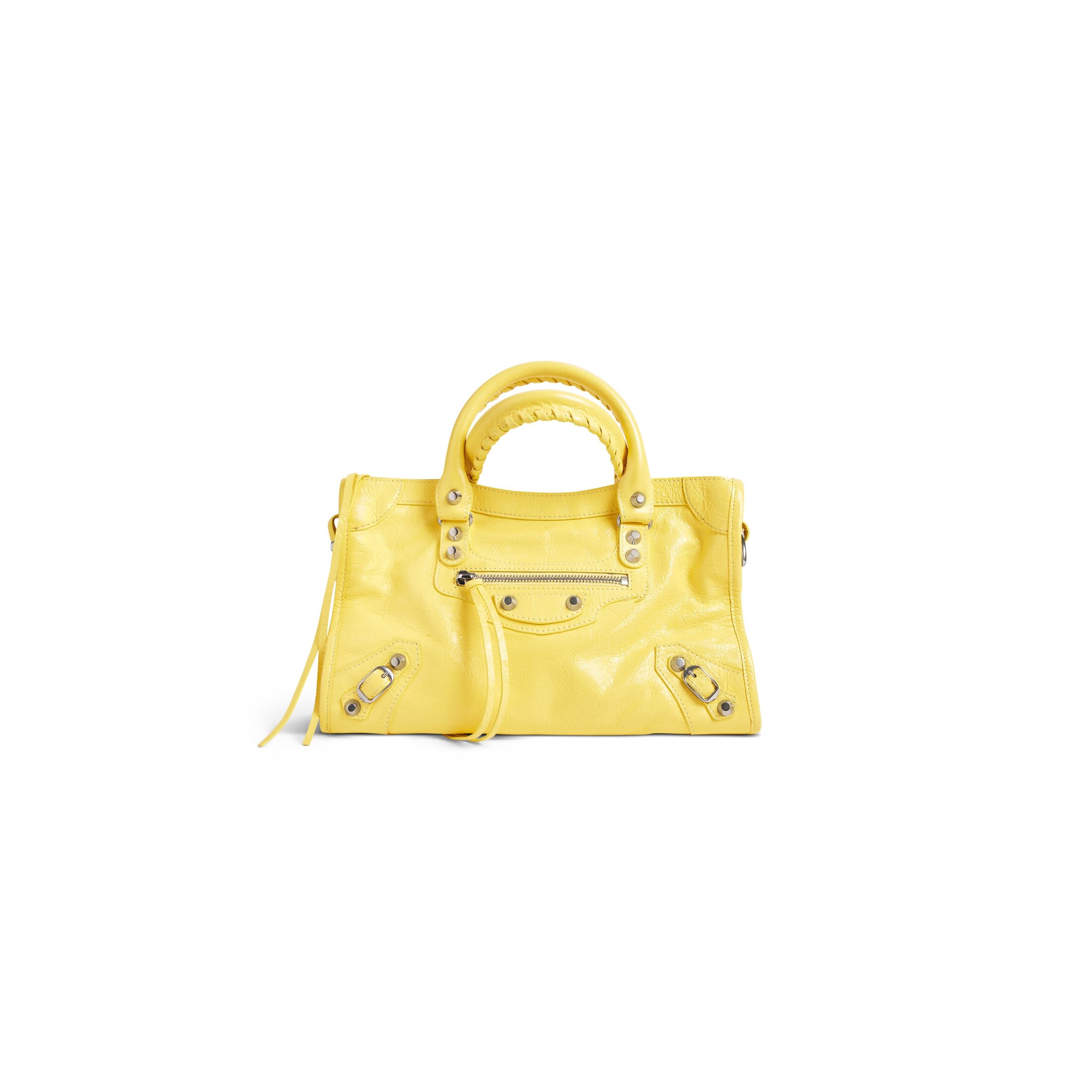 Balenciaga Bolso Le City Pequeño - Yellow - Mujer -Piel De Cordero