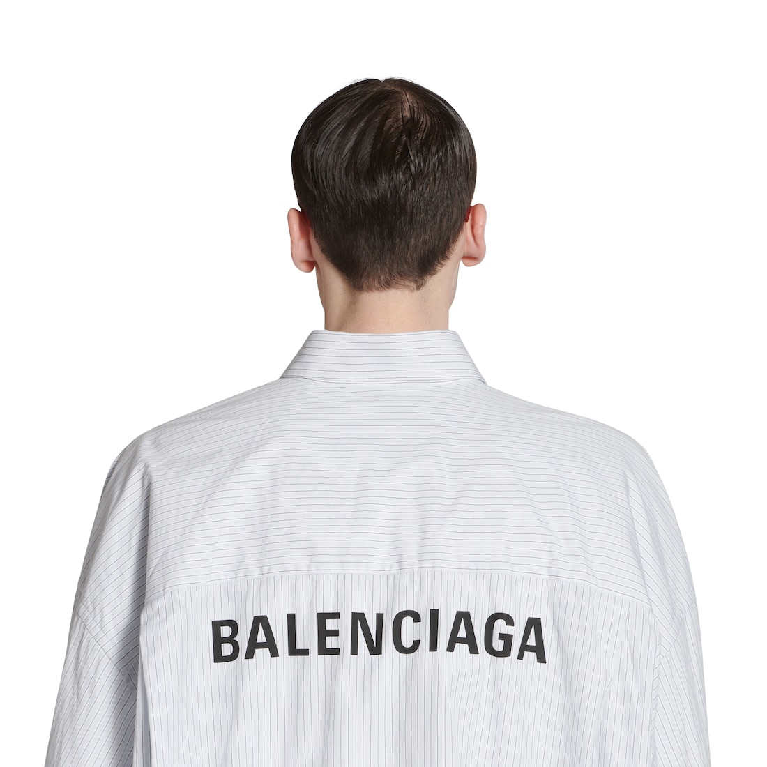 Balenciaga シャツ オーバーサイズ で ライトブルー