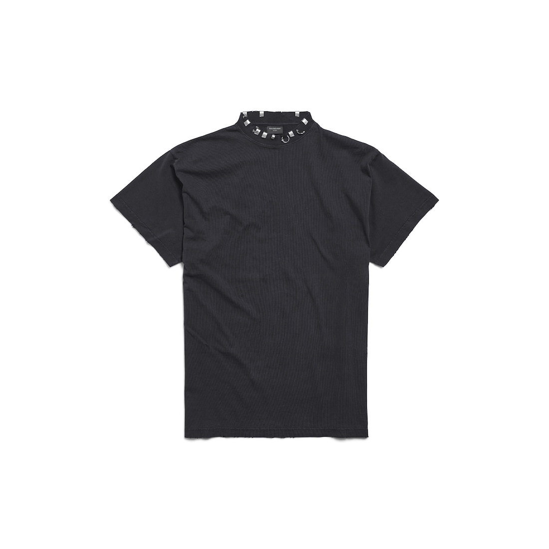 Pierced T shirt Oversized in Black Balenciaga US