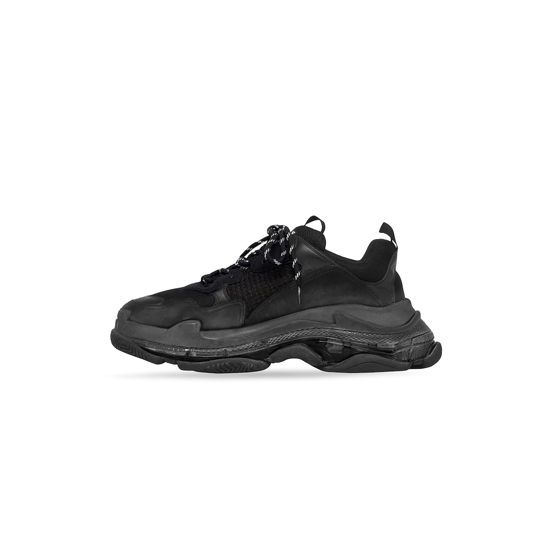 Men s Triple S Clear Sole Sneaker in Black