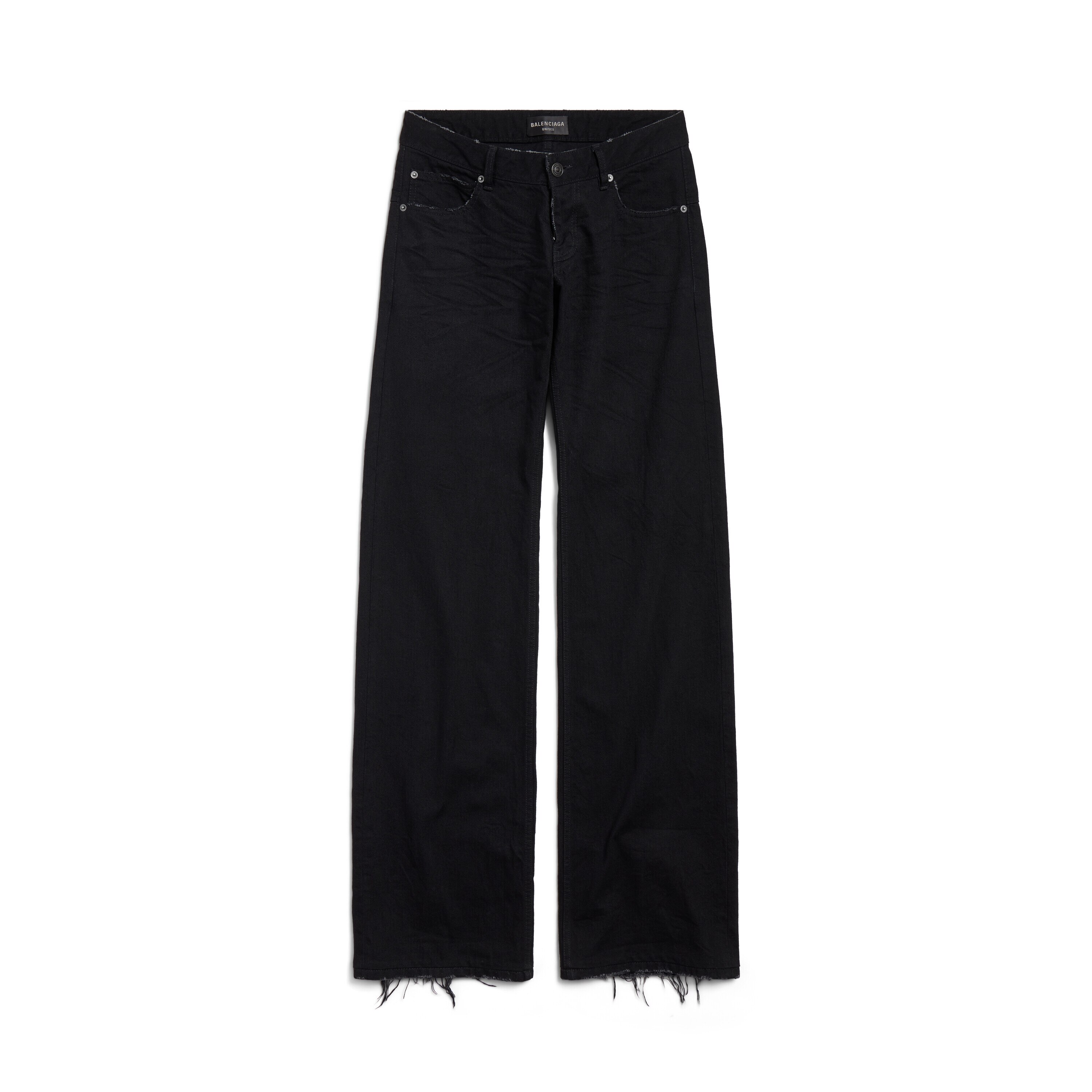 Fitted Low-waist Pants in Blue | Balenciaga US