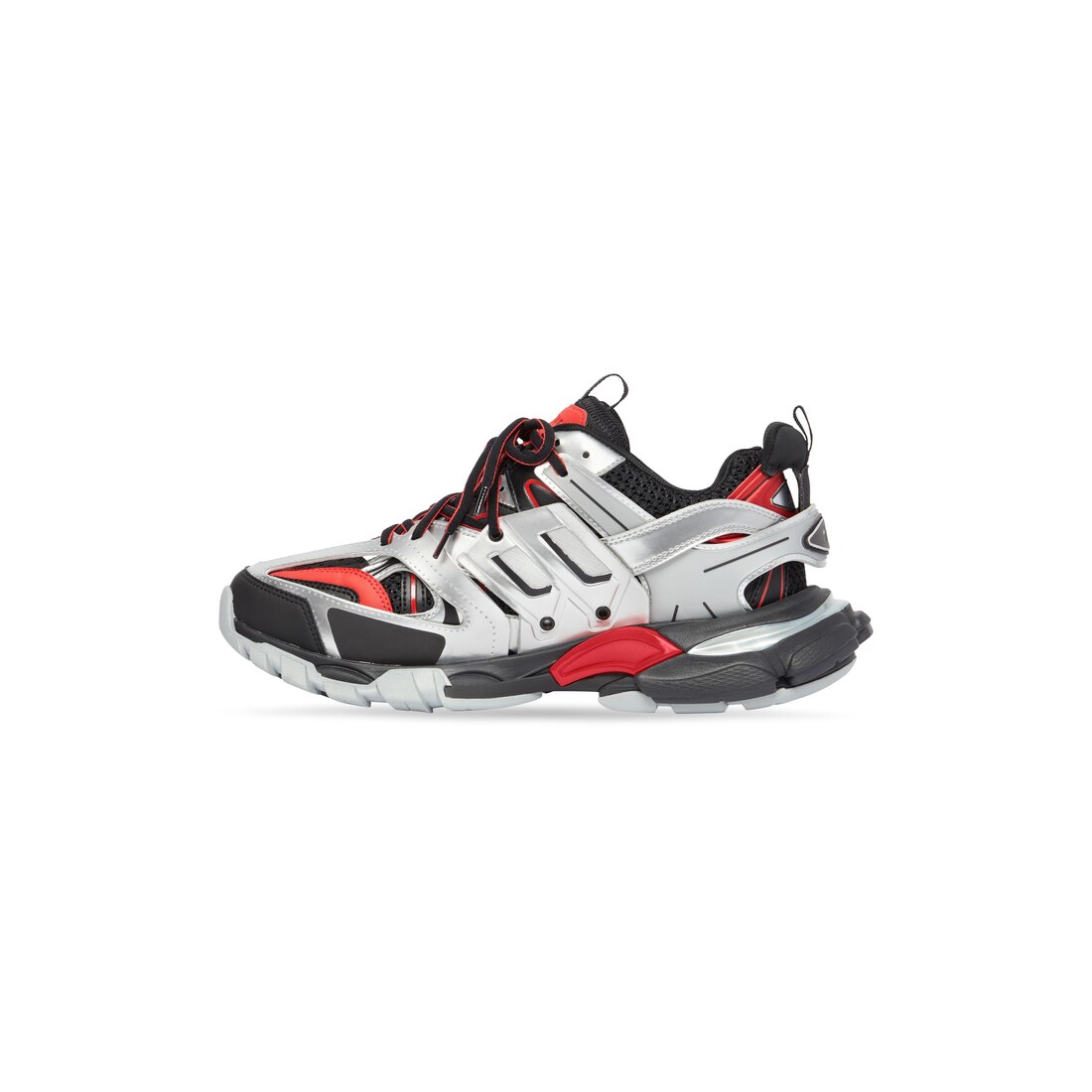 Balenciaga Black & Red Track Trainers –