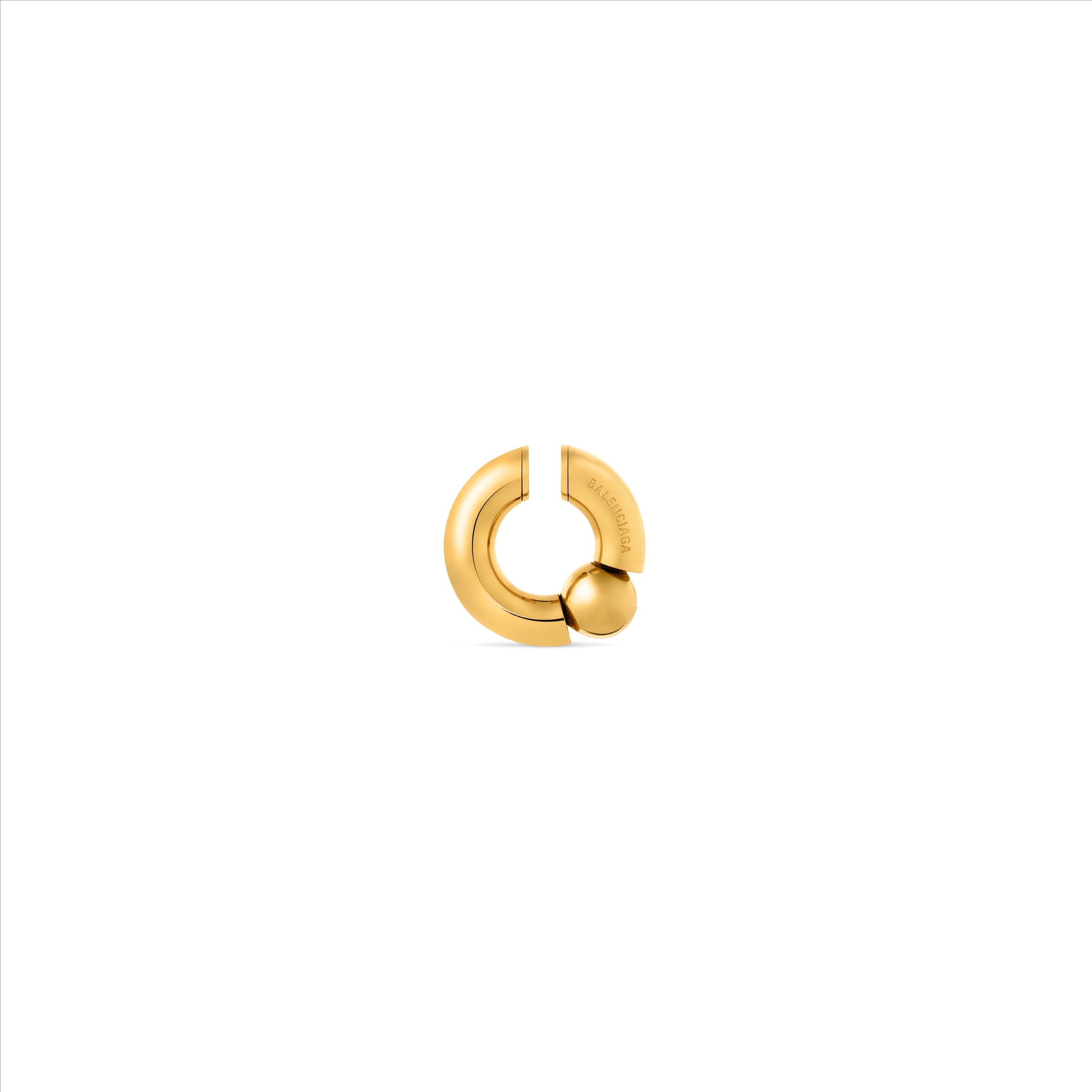 Balenciaga Mega Ear Cuff - Gold - Woman - Brass