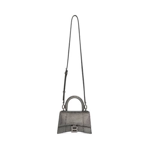 hourglass xs handbag with rhinestones 