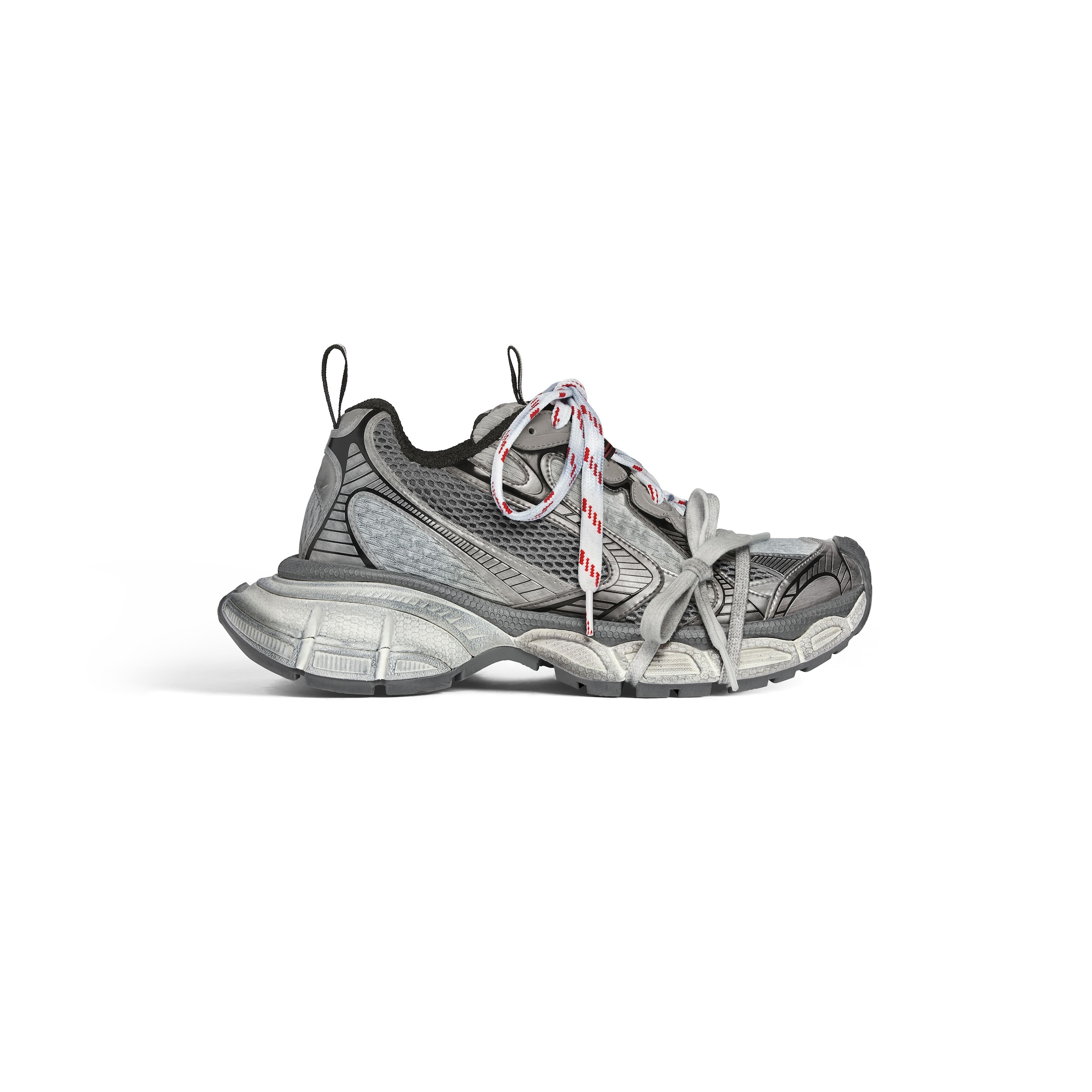 Balenciaga 3XL Sneaker - Grey & Silver - Woman - 38 - Upper: Polyurethane, Polyester - Sole: Rubber, Eva - Insole: Foam