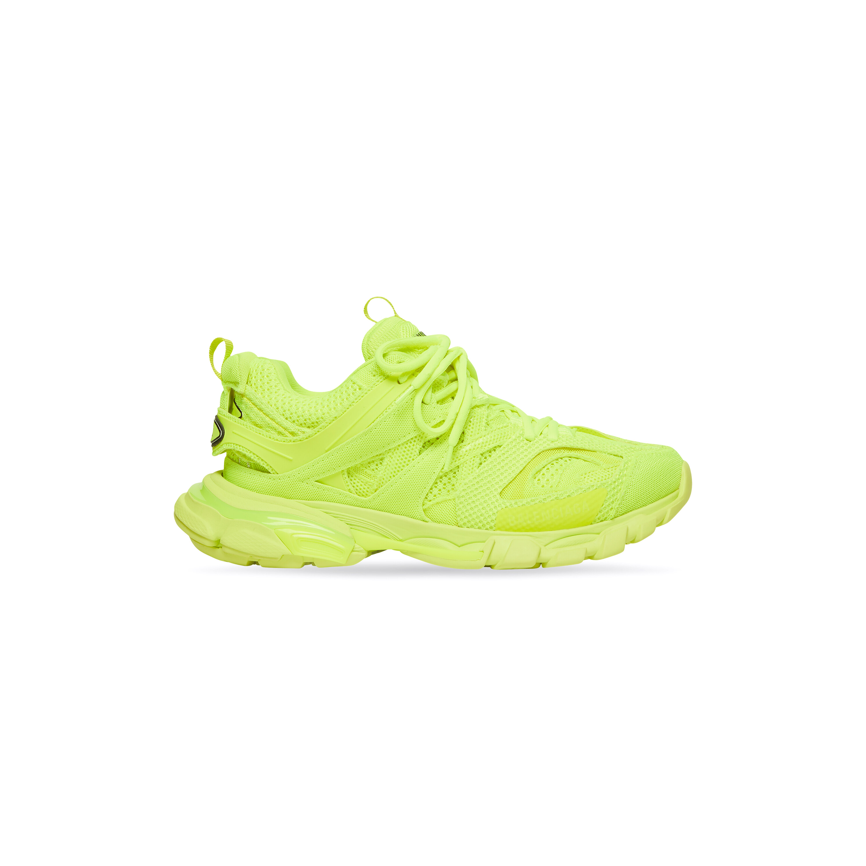 Men's Track Sneaker Full Mesh in Fluo Yellow US