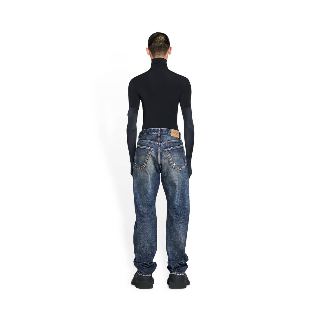 oversætter arbejdsløshed Torden Men's Relaxed Jeans in Navy Blue | Balenciaga US