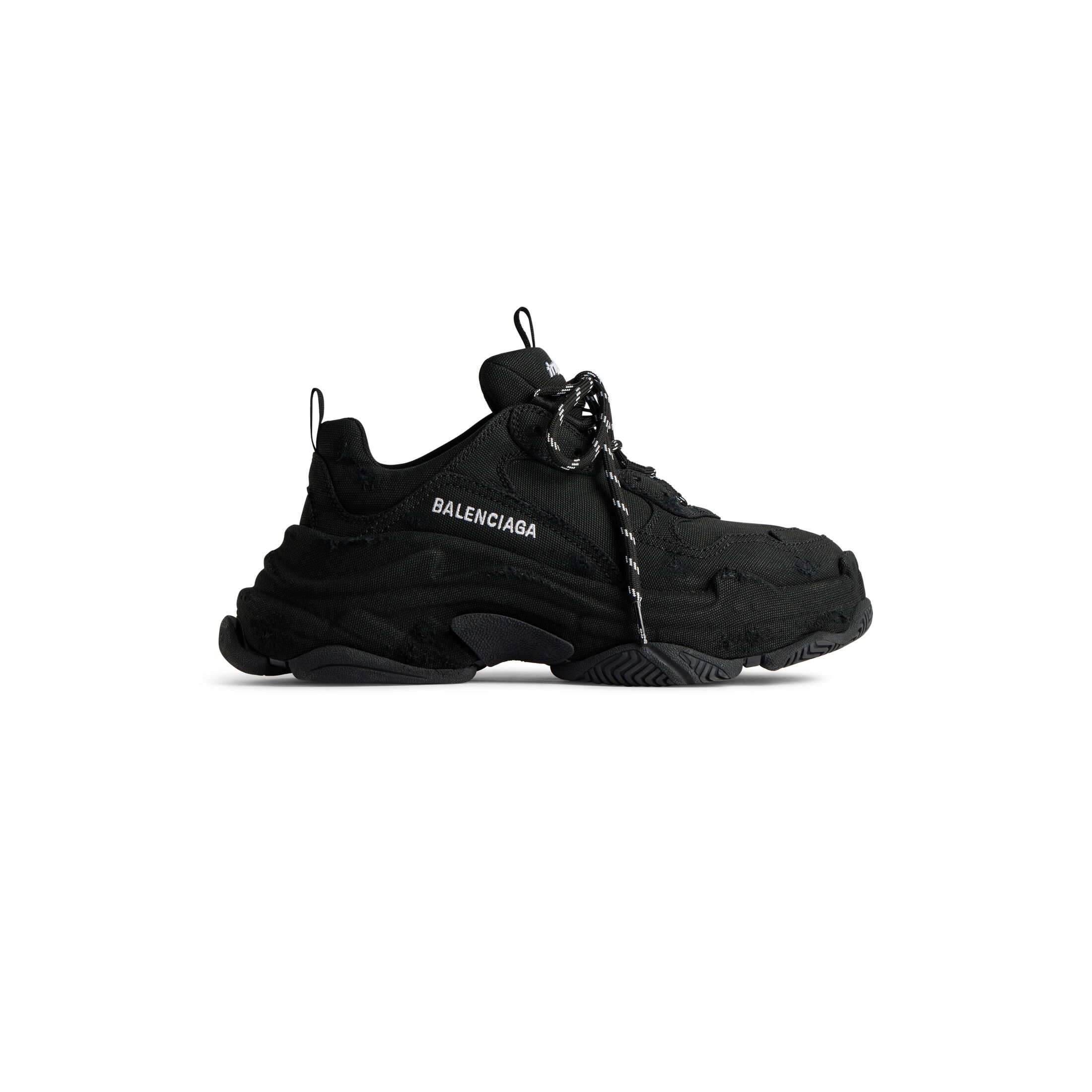 Balenciaga Triple S Sneaker - Black - Woman - 36 - Abaca