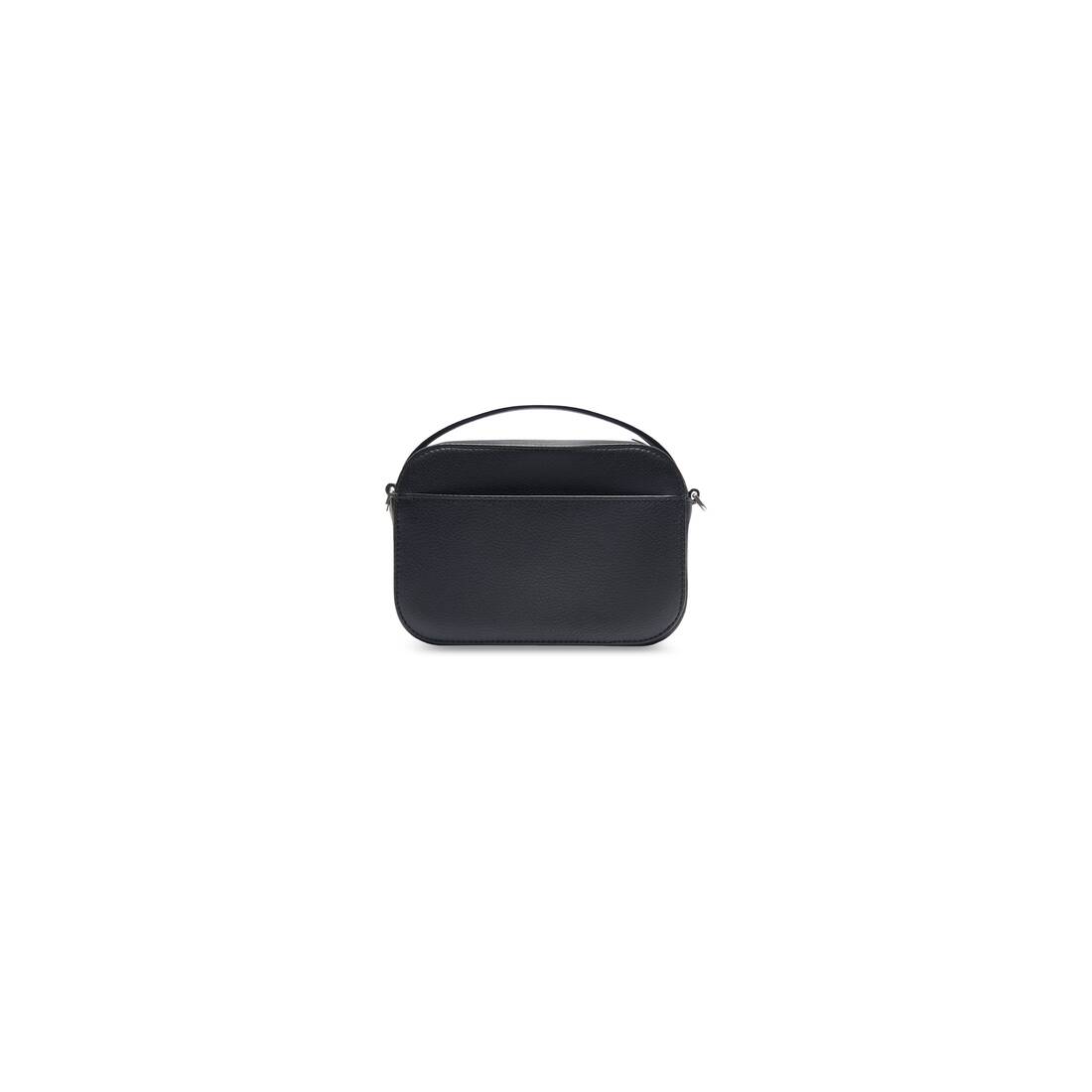 Balenciaga Grained Calfskin Xs Ville Camera Bag Black