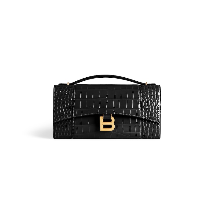 hourglass pochette with chain