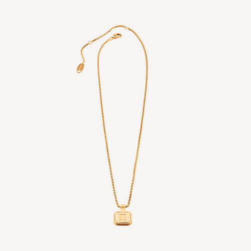 nano square long necklace