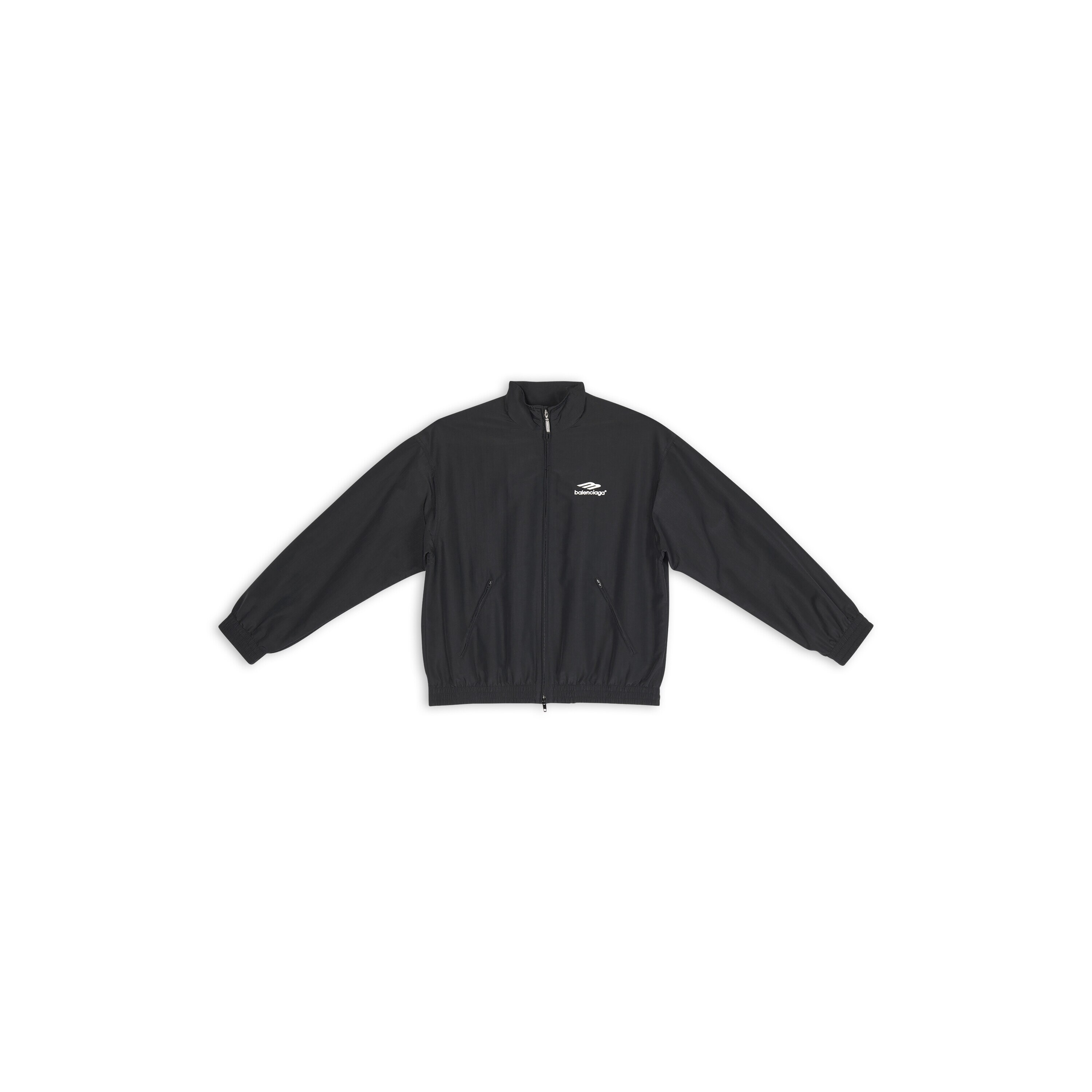 Men's Bb Monogram Zip-up Jacket in Black