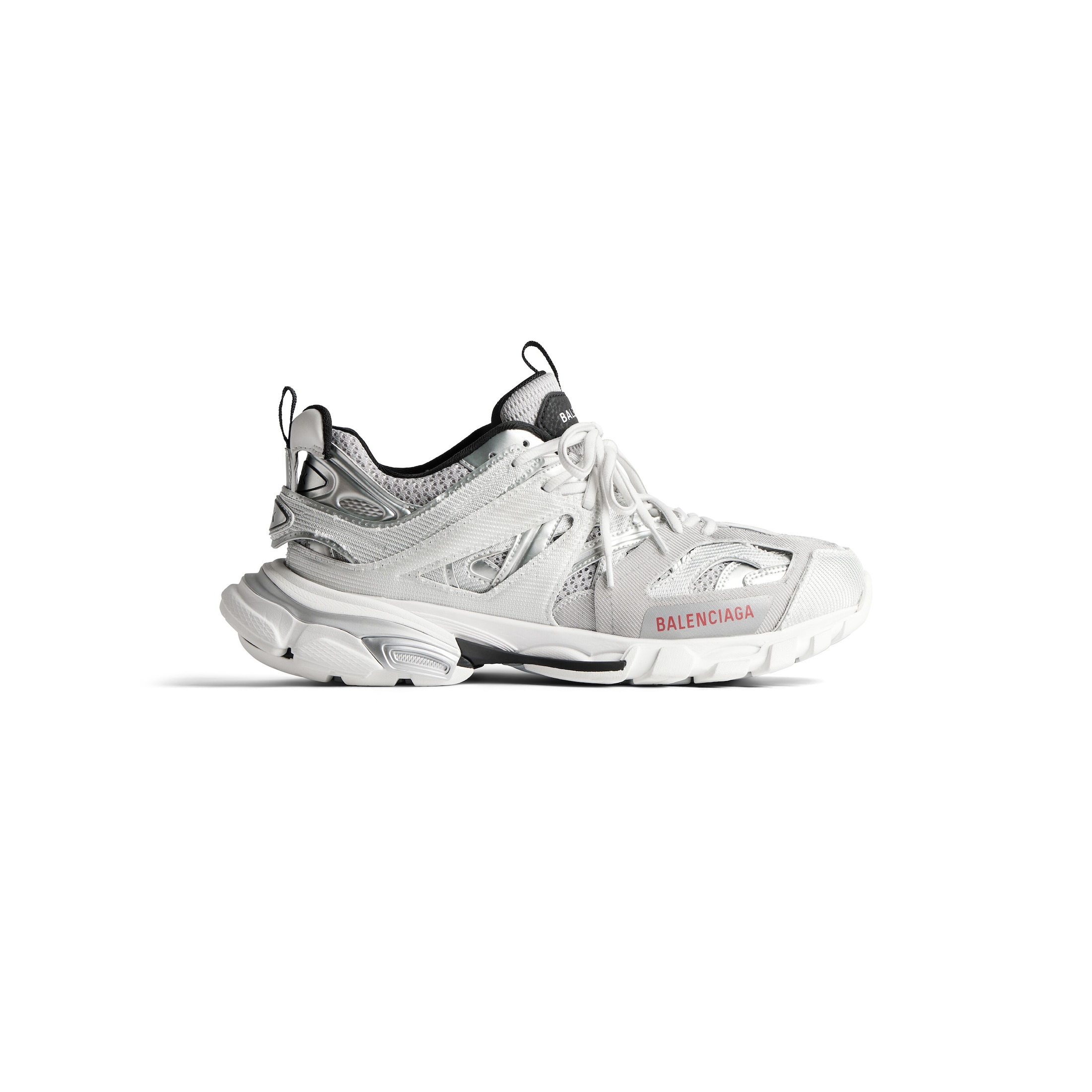 Balenciaga Zapatillas Track - Silver - Hombre - 41 - Poliuretano, Poliéster, Nailon