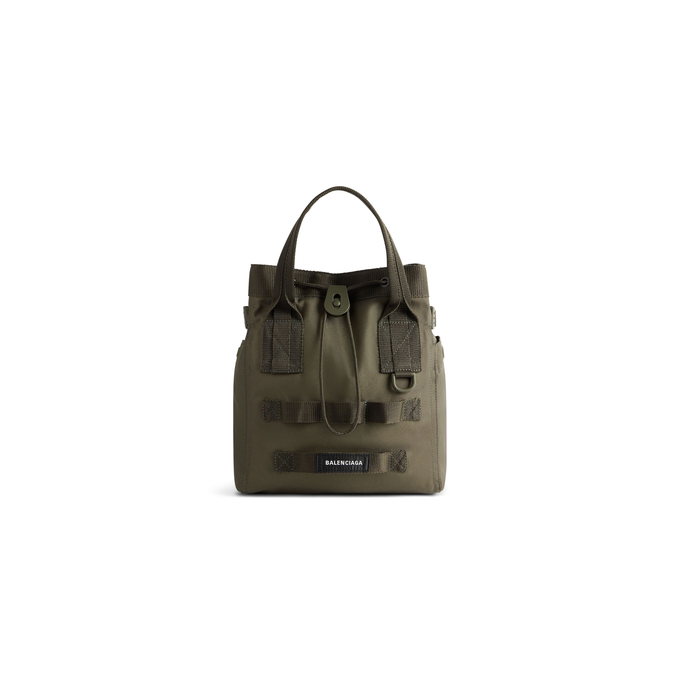 Balenciaga Army Small Tote Bag - Green - Man - Polyamide, Polyester