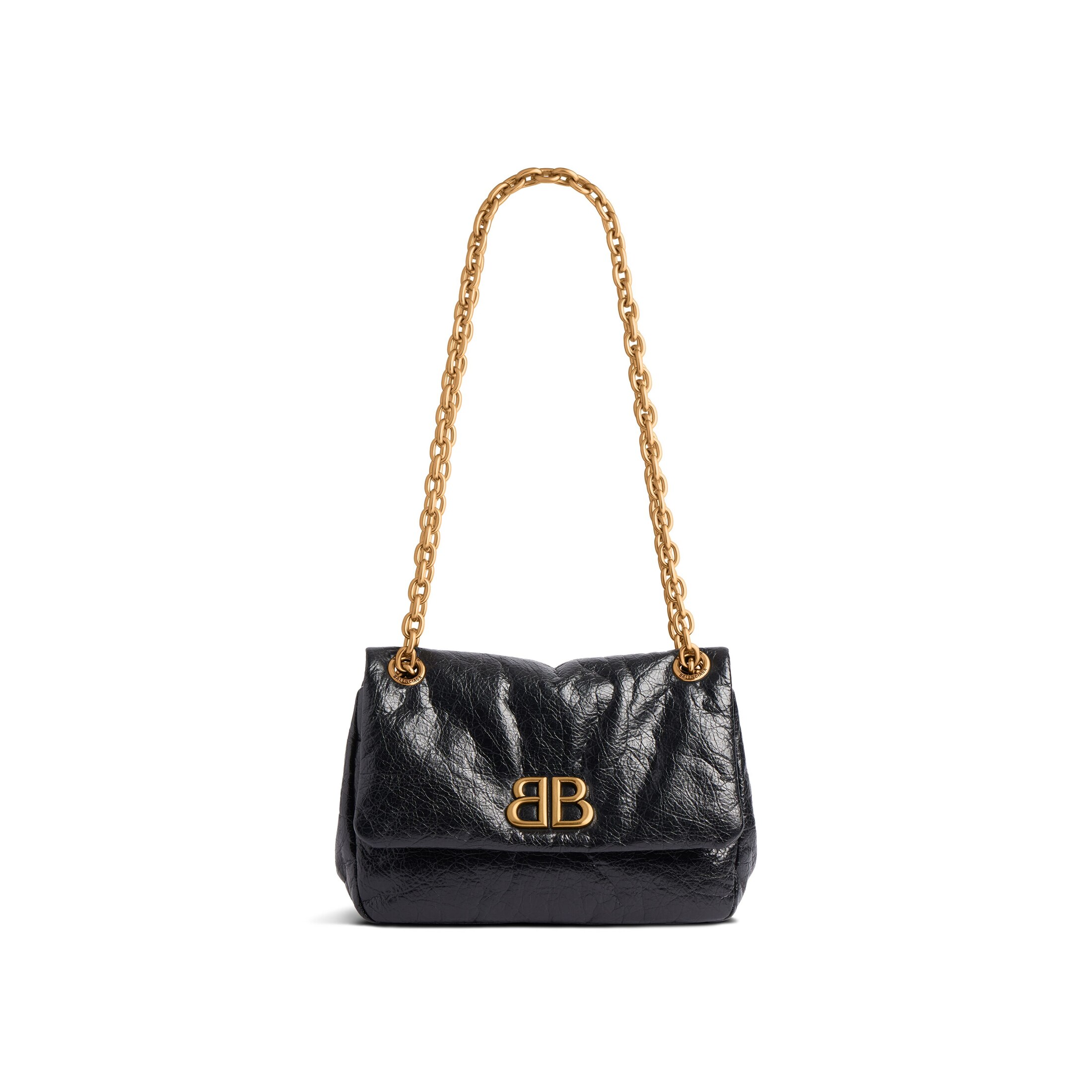 Balenciaga Monaco Mini Bag - Black - Women's - Calfskin