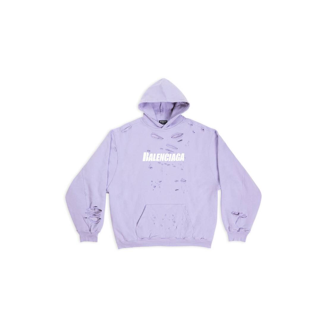 Caps Destroyed Hoodie in | Balenciaga US