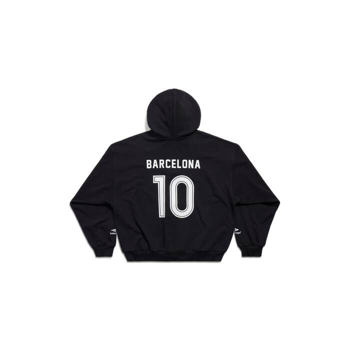 barcelona soccer hoodie中号版型拉链连帽卫衣