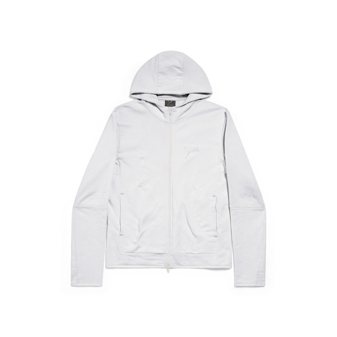 Balenciaga I Puma Hooded Fitted Tracksuit Jacket in White