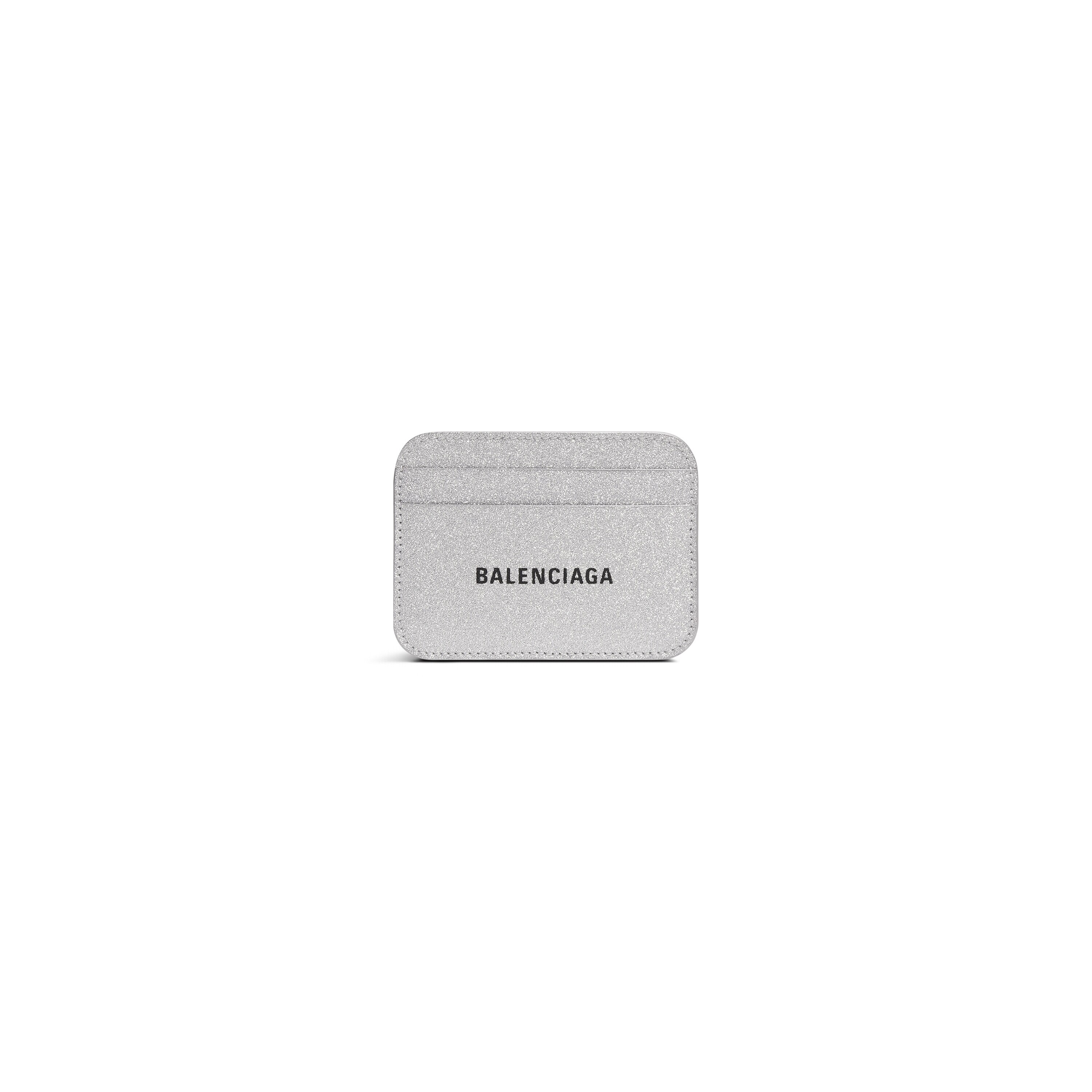 Women's Cash Card Holder Sparkling Fabric in Silver