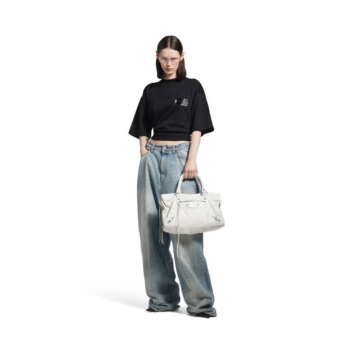 Men's Gaffer Tshirt Large Fit in Black Balenciaga US