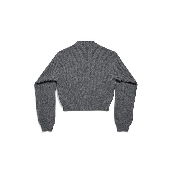 patch cropped sweater