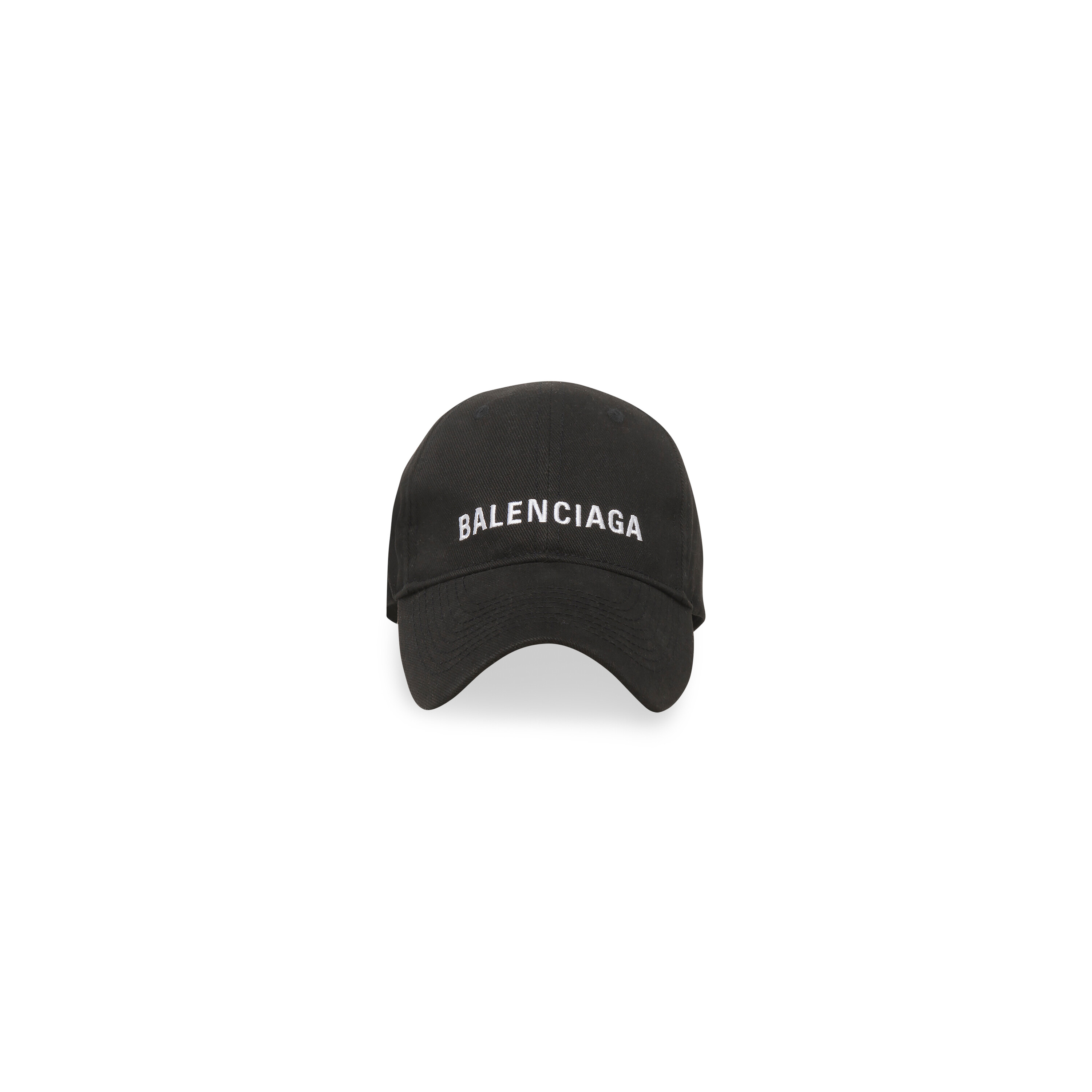 BALENCIAGA バレンシアガ 23SS HEAVY PIERCING CAP ヘビーピアスキャップ ヴィンテージ加工 ベースボールキャップ 帽子 ブラック