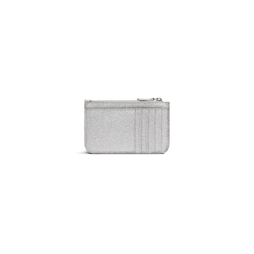 cash large long coin and card holder sparkling fabric