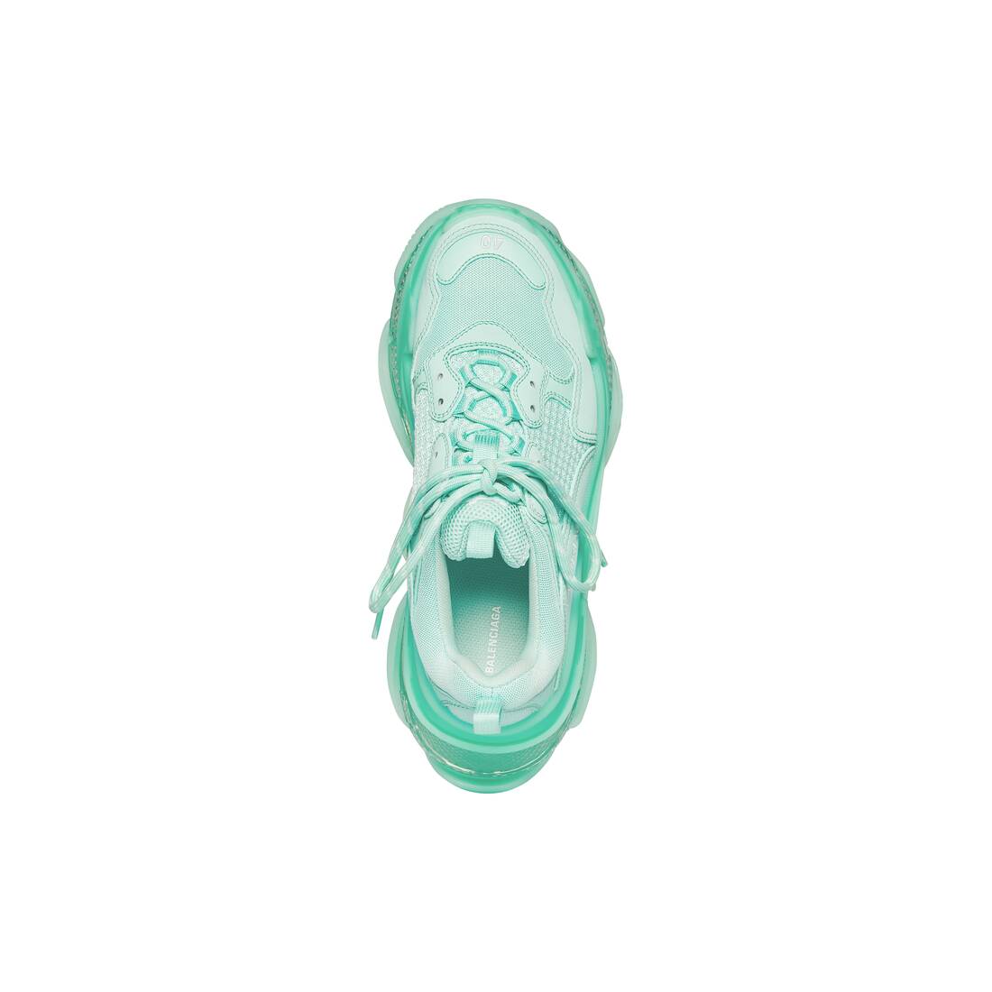 Women's Triple S Sneaker Clear Sole in Green