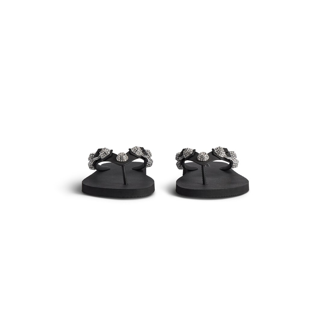Women's Cagole Thong Sandal in Black/crystal | Balenciaga US