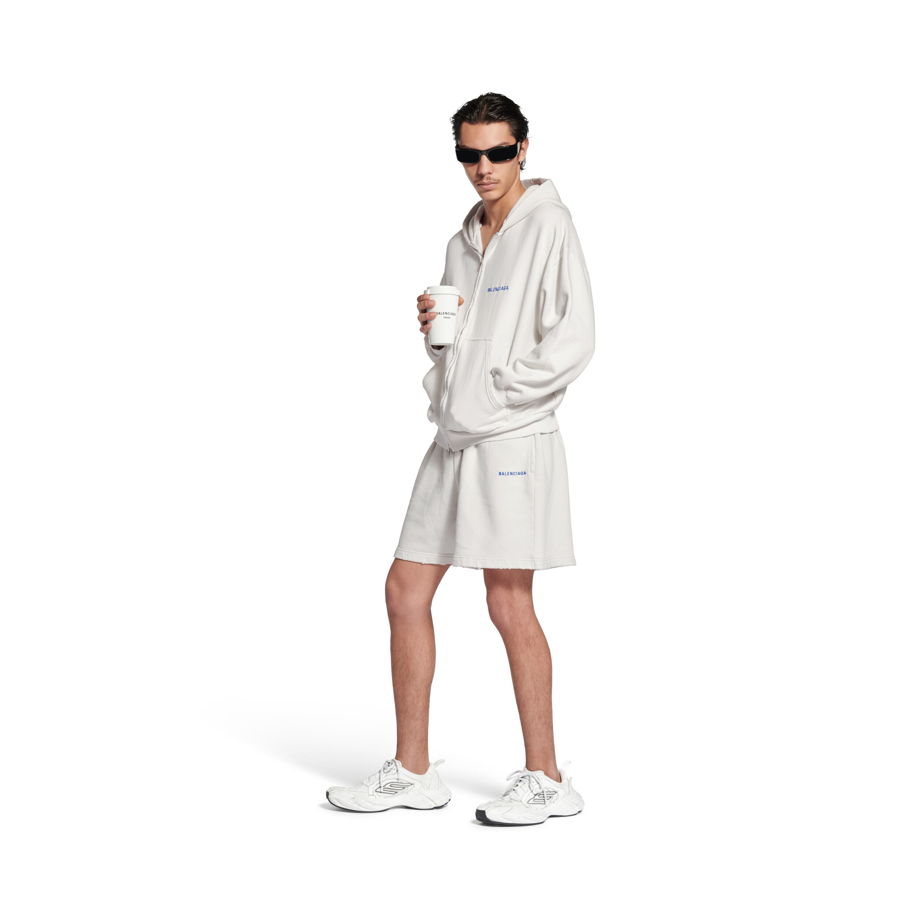 Balenciaga Back Hoodie Regular Fit in Black | Balenciaga US