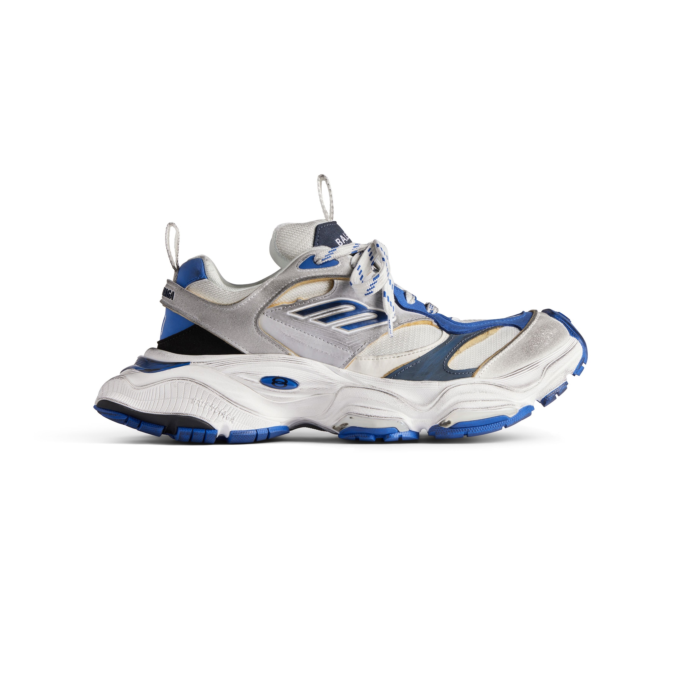 Balenciaga Cargo Trainers - Grey & Silver - Men's - 12 - Polyurethane, Polyester, Polyamide