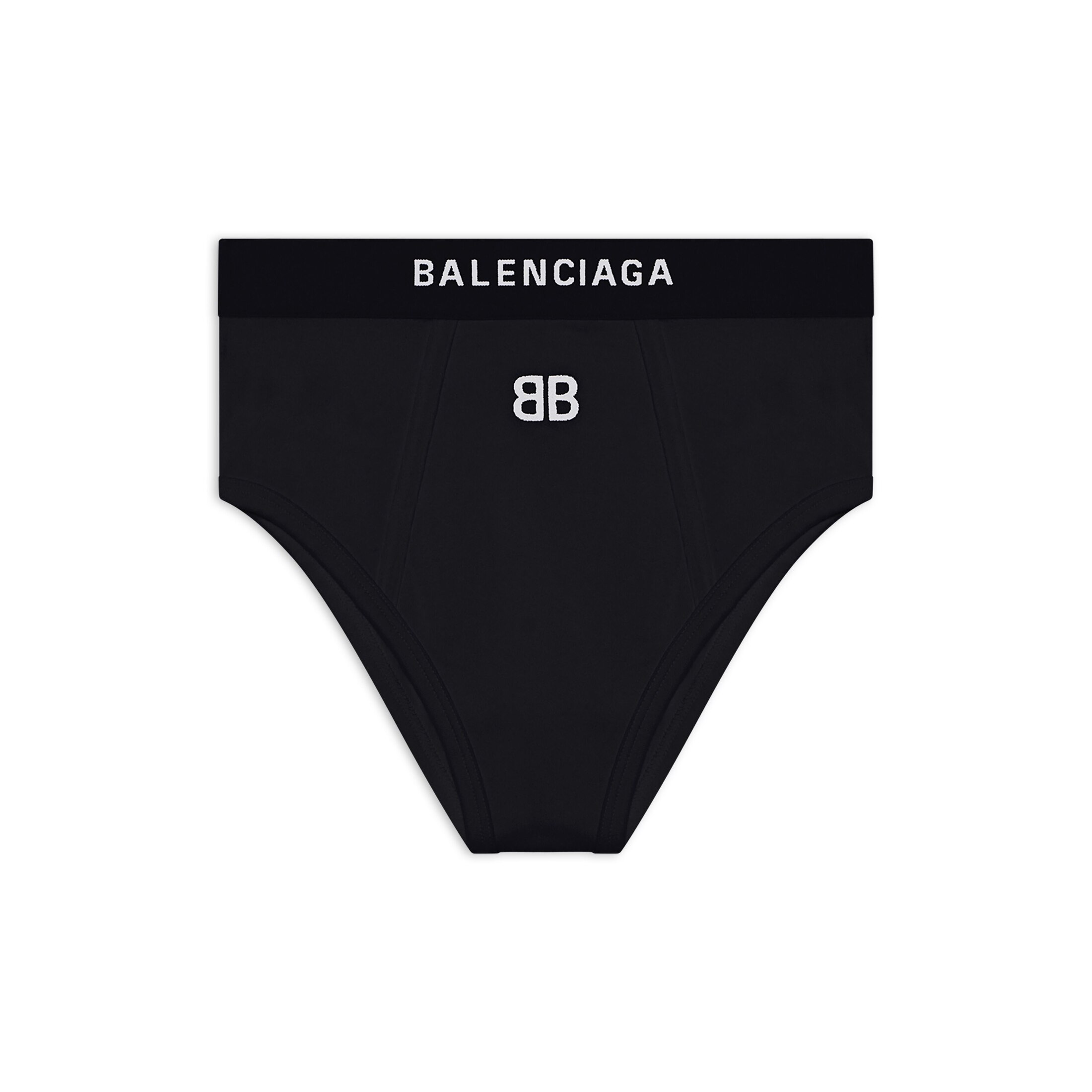 Balenciaga Sports Briefs - Black - Woman - L - Cotton & Elastane