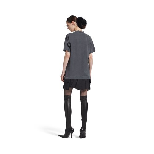 luxury script hybrid t-shirt cargo dress