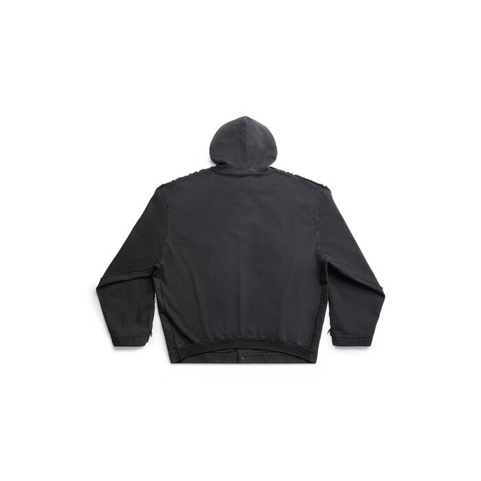 balenciaga paris hybrid hooded jacket