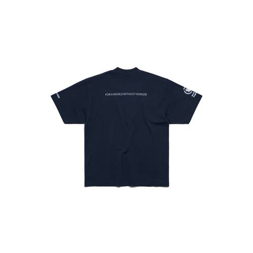 Wfp T-shirt Medium Fit in Dark Blue/white | Balenciaga US