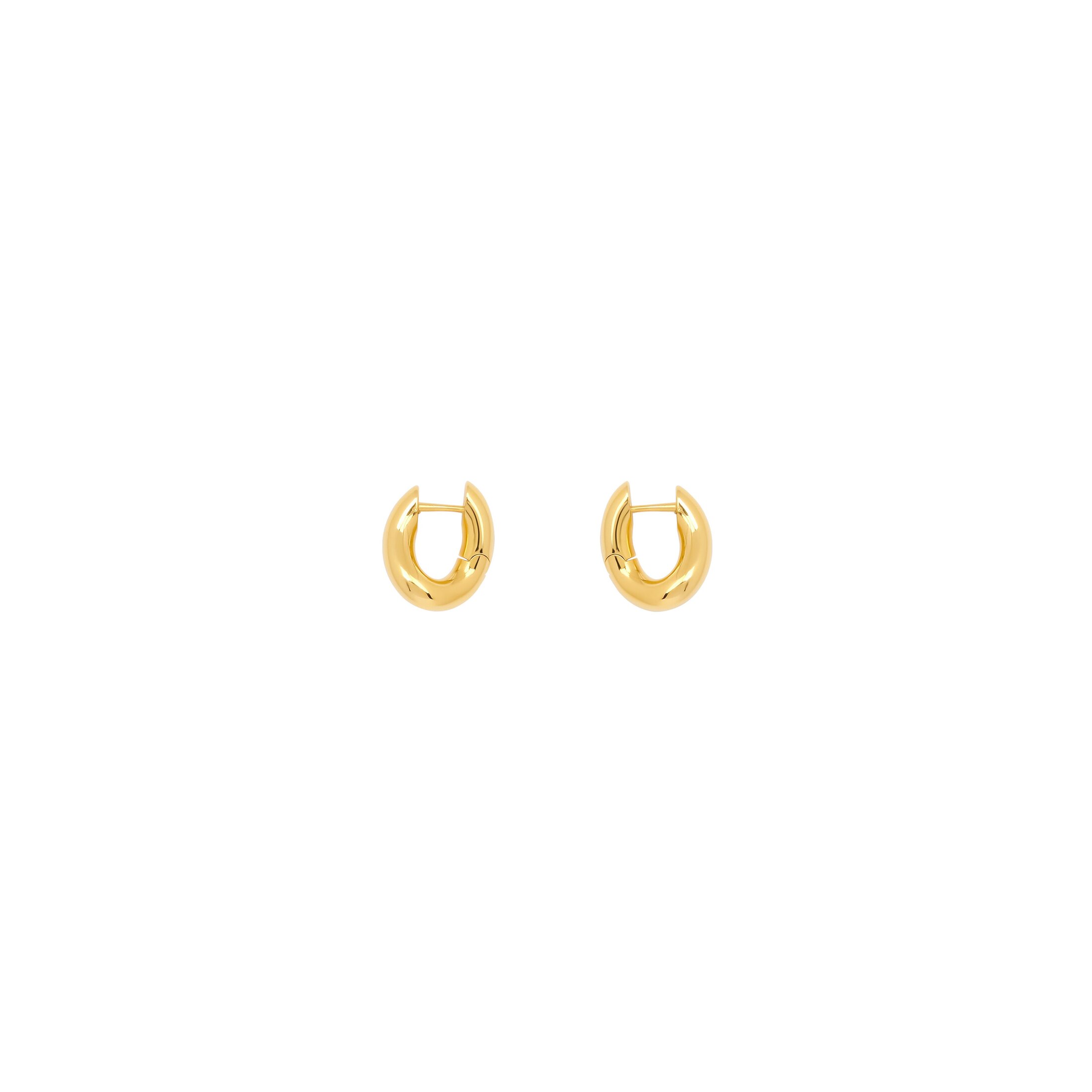 Balenciaga Loop XXS Earrings - Gold - Woman - Brass