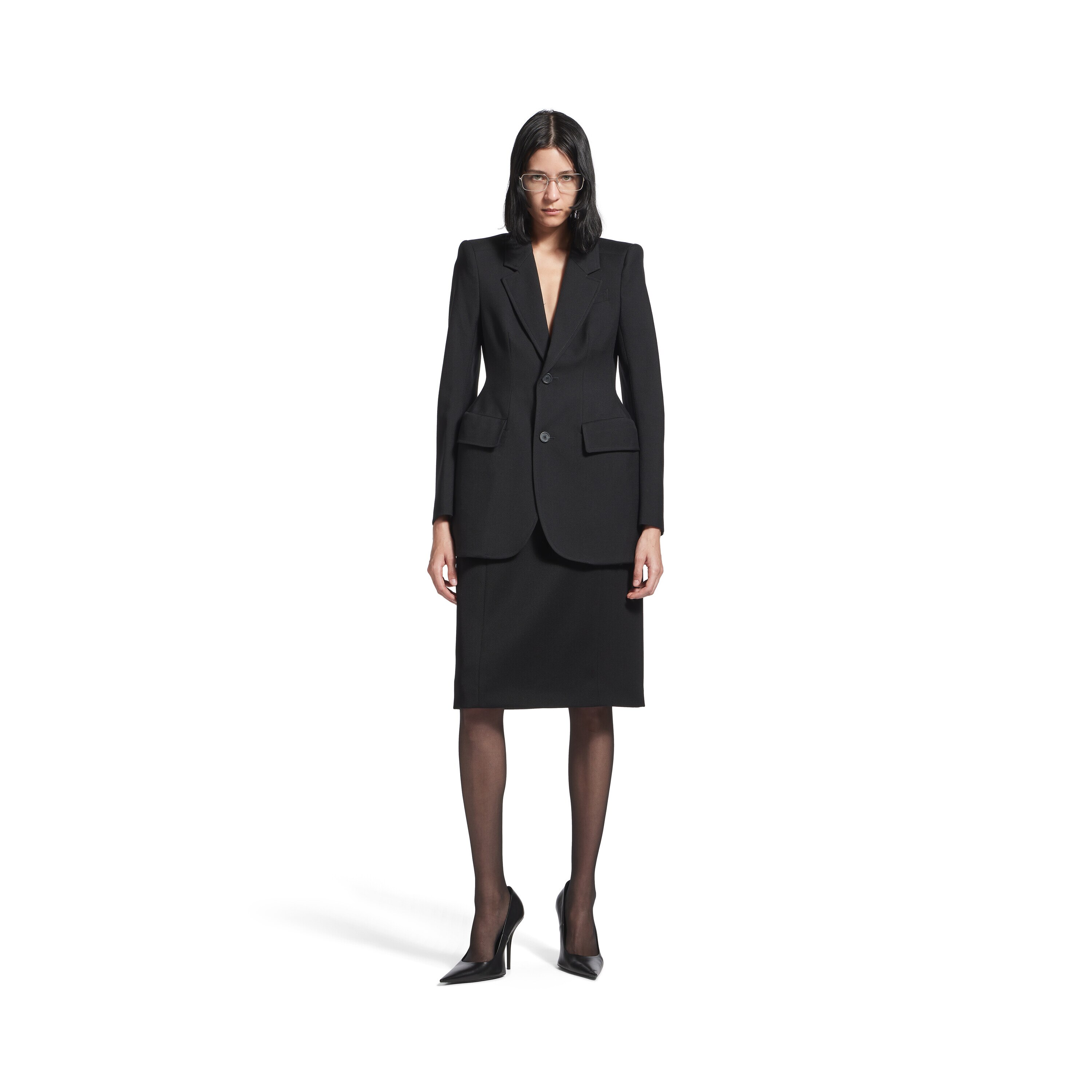 アウターその他 BALENCIAGA Women Outer 772968TPU041000 Black Buy Balenciaga women black oversize logo down jacket for