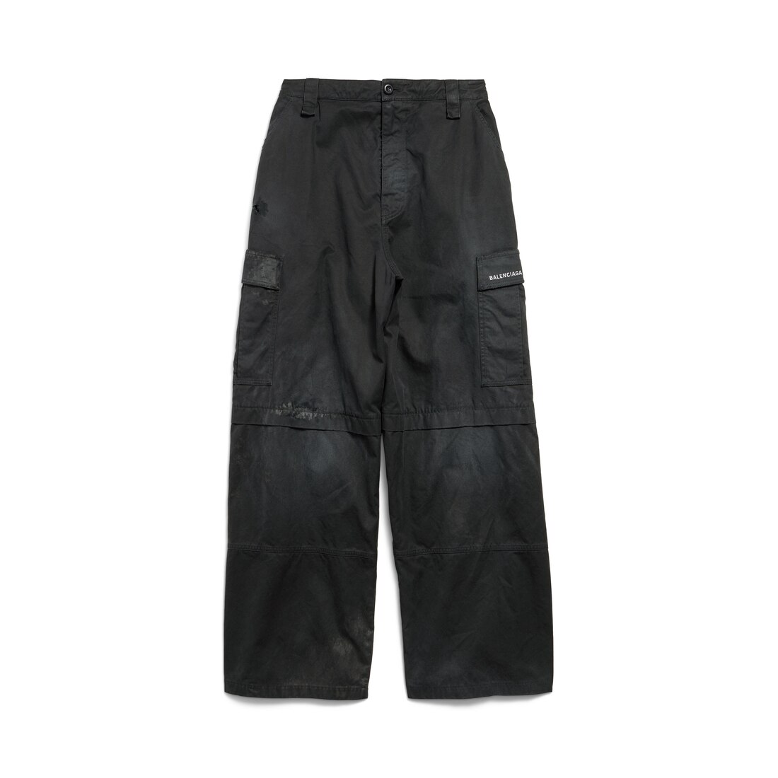 Men's Hybrid Large Fit Pants in Black/navy | Balenciaga US