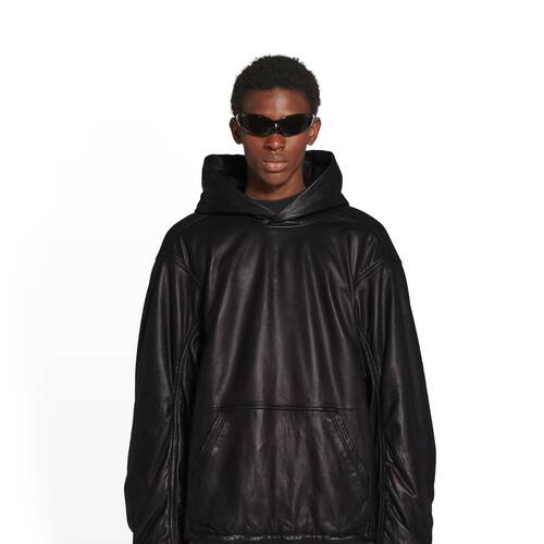 Men's Hoodie Oversized in Black | Balenciaga US