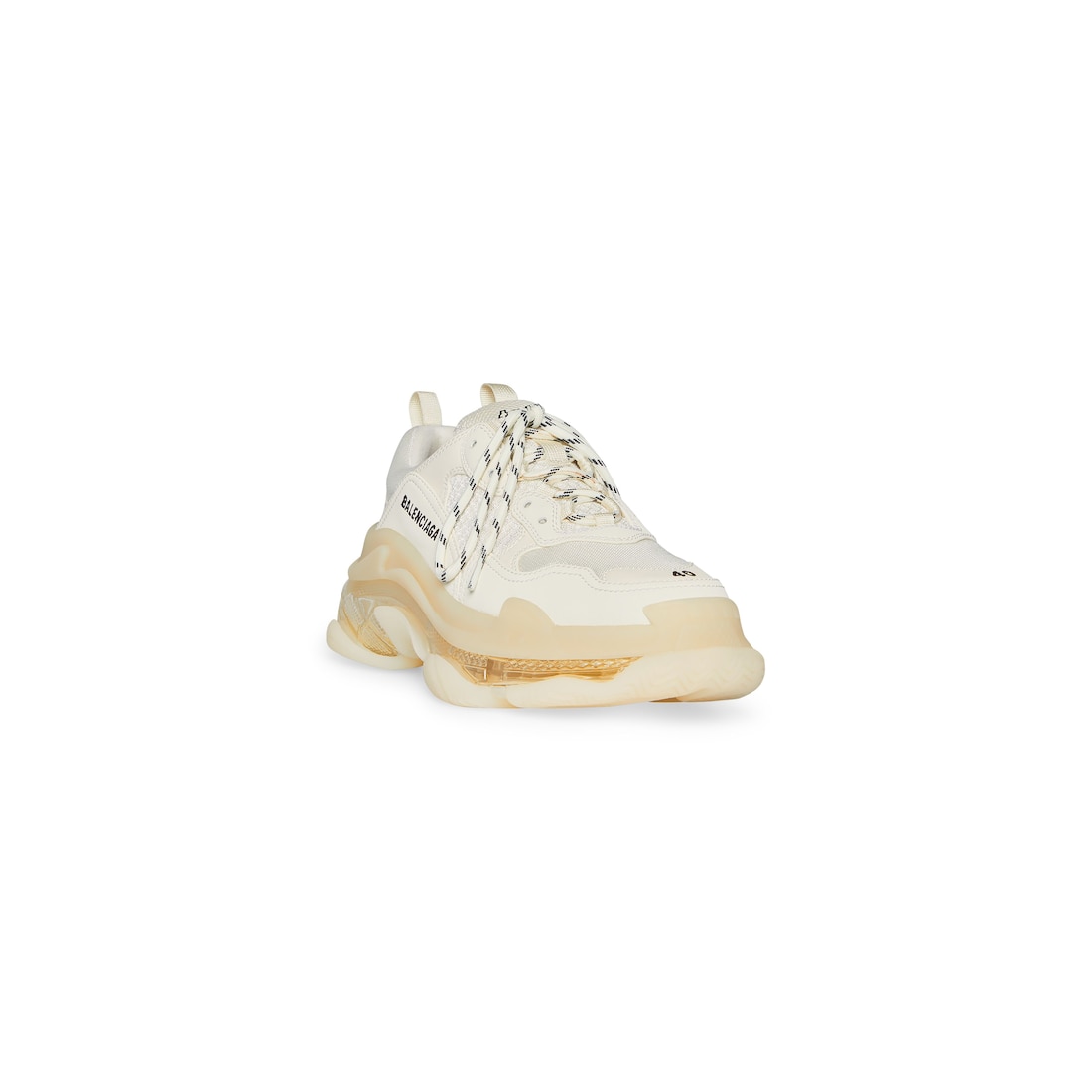 Women s Triple S Clear Sole Sneaker in Beige Balenciaga US