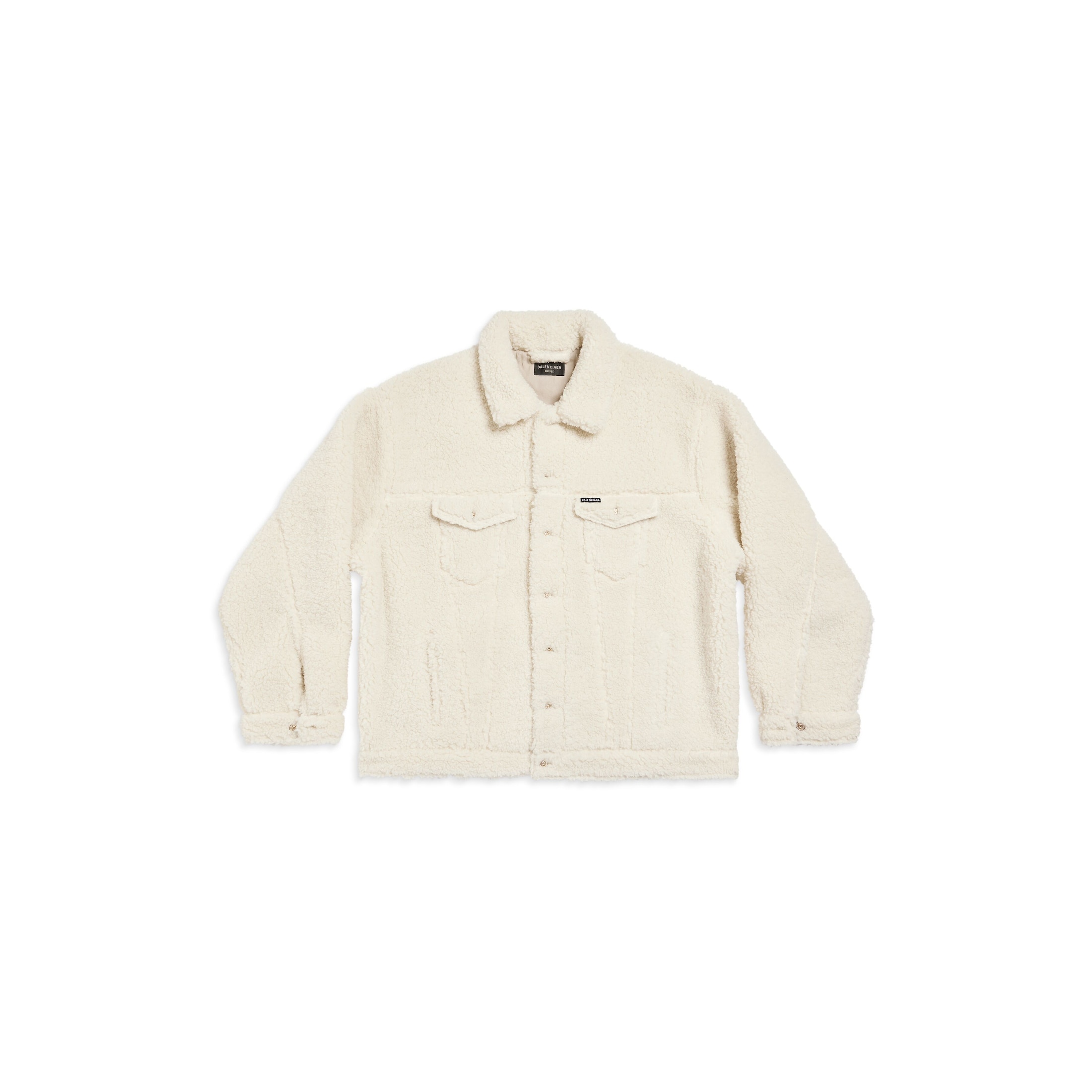 Balenciaga Oversized Jacket - White - Man - 3 - Polyester